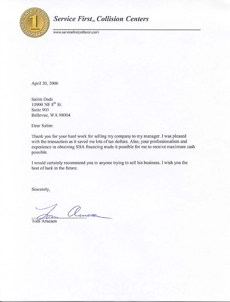 thank you for your hard work letter